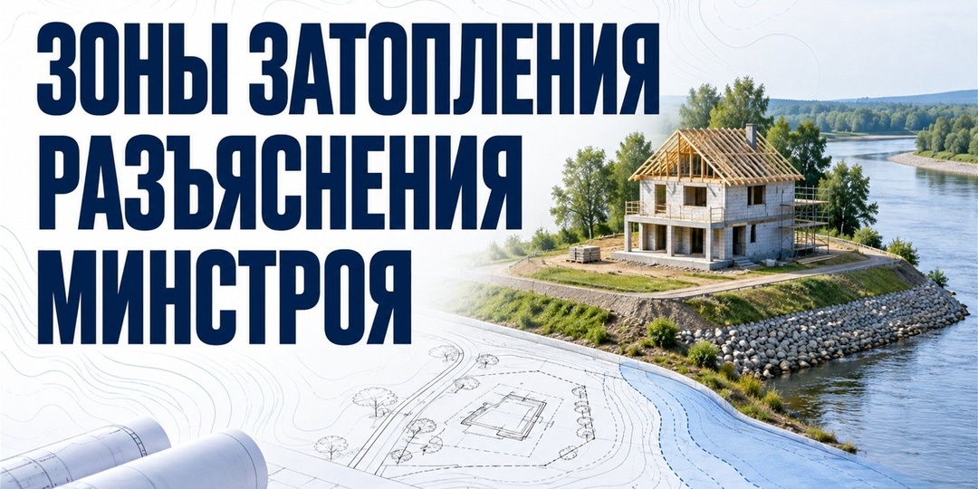 Достройка в зоне затопления: что уточнил Минстрой для начатых объектов