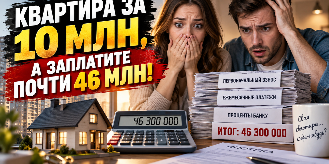 Квартира за 10 млн, а заплатите почти 46 млн: эксперты подсчитали реальную стоимость ипотеки