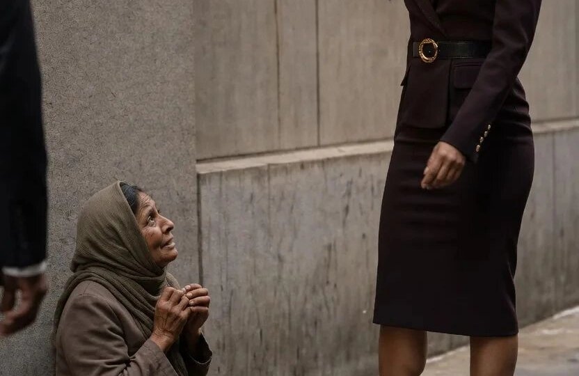 Богатый мужчина увидел, как женщина унижала нищую бабушку на улице… Но то, что он сделал потом, заставило всех вокруг остановиться