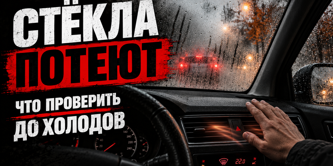 Стёкла потеют изнутри: что проверить до холодов