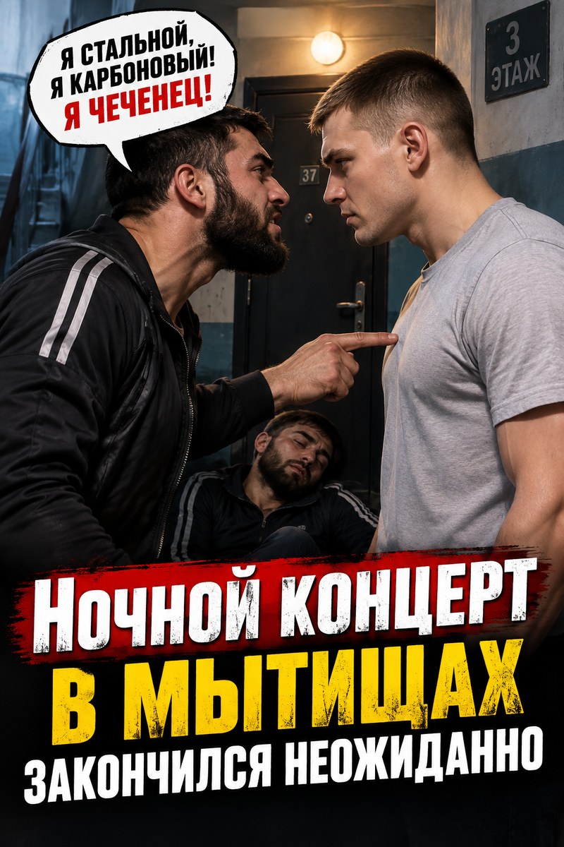 «Я чеченец, я карбоновый!» — попытка наехать на соседа закончилась для «примерного семьянина» нокаутом