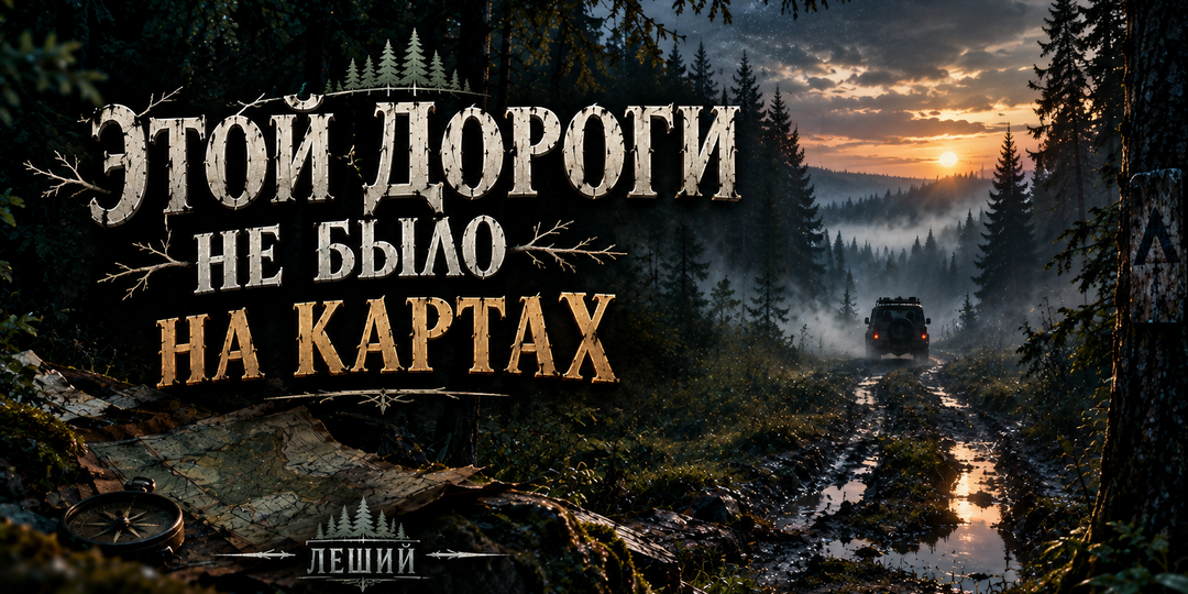 В лесу нашли дорогу, которой не было на картах.