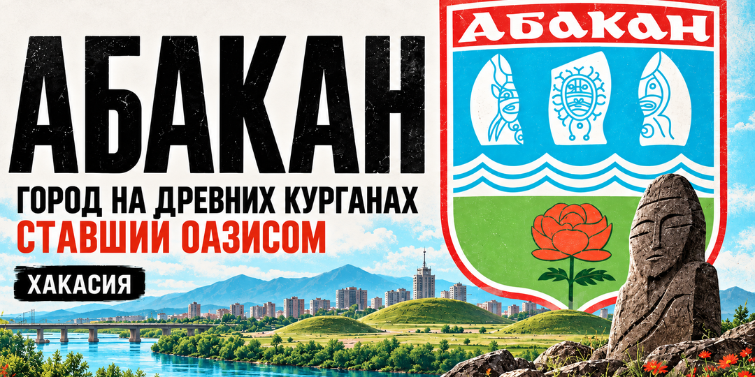 Абакан - город на древних курганах, который вопреки всему превратили в оазис