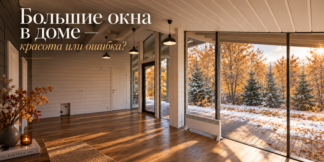 Мы хотели панорамные окна. Потом спросили: а зимой там не будет холодно?