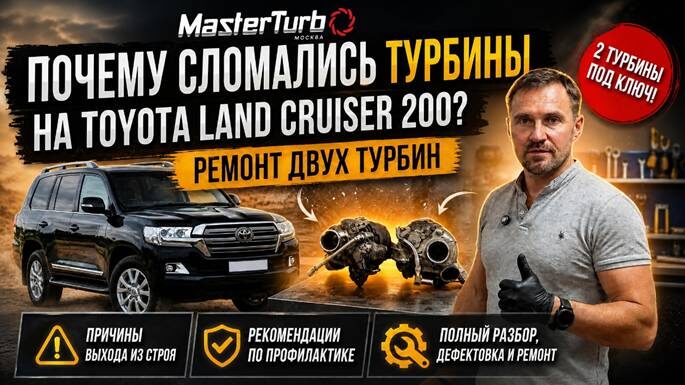 Toyota Land Cruiser 200. Ремонт турбин. Почему турбины выходят из строя и как продлить их жизнь.