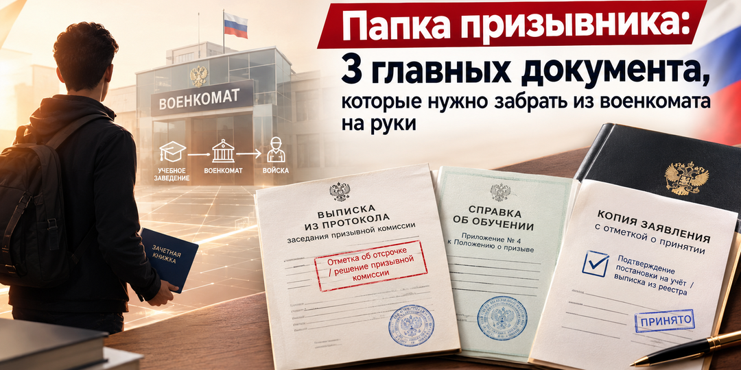 Папка призывника: 3 главных документа, которые нужно забрать из военкомата на руки