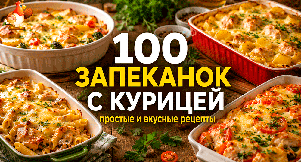 100 запеканок с курицей – простые и вкусные рецепты с точными граммами на каждый день