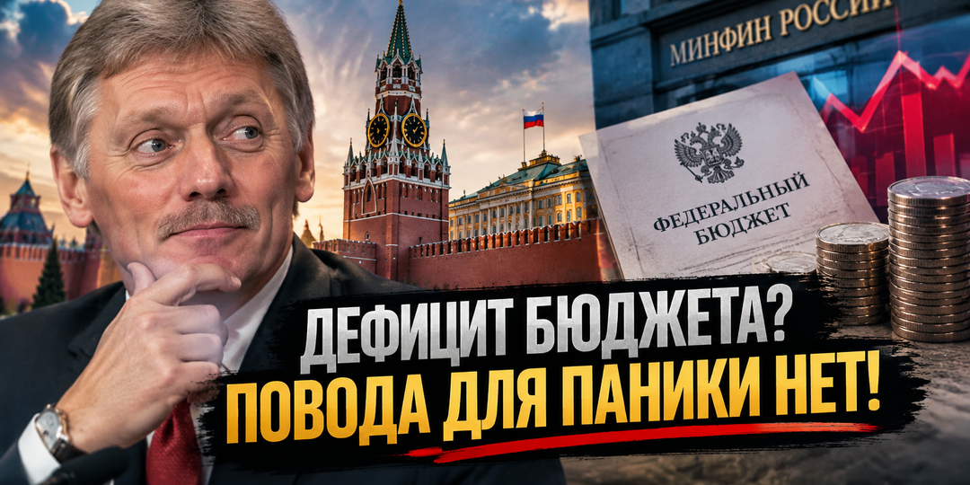 Дефицит бюджета России не пугает Кремль: Песков объяснил, почему экономика остается стабильной