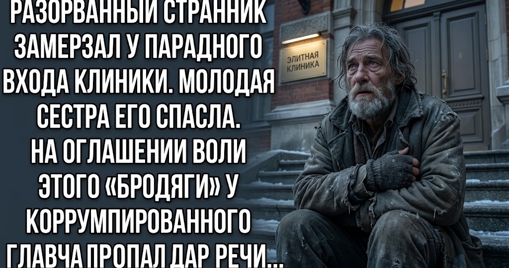 Главврач выбросил умирающего на мороз. Медсестра осталась с ним до утра — и не знала, кто он