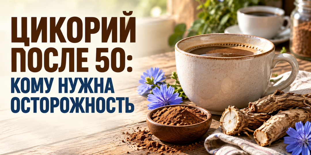 Почему цикорий не всегда безопасная замена кофе после 50?