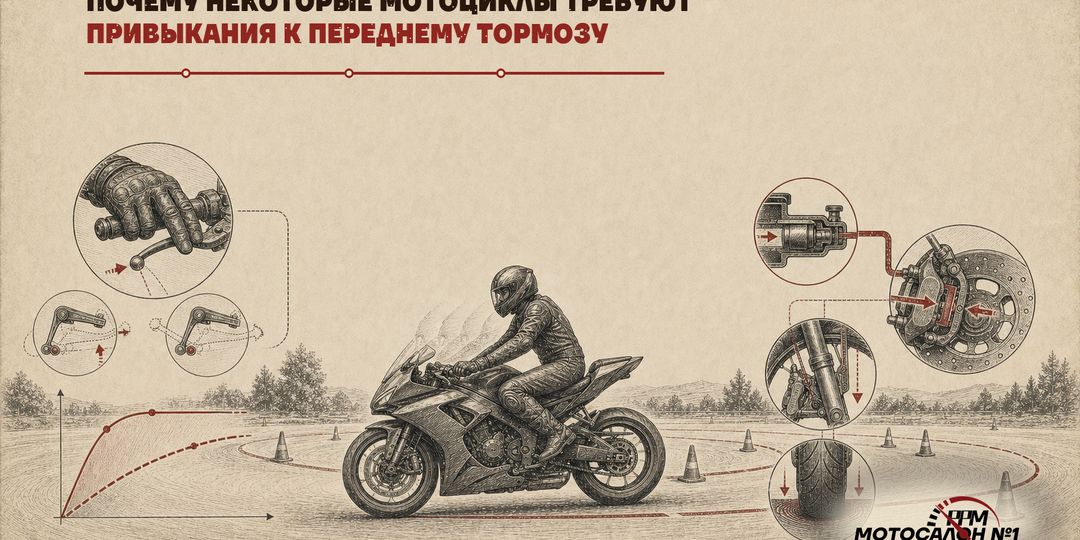 Почему некоторые мотоциклы требуют привыкания к переднему тормозу