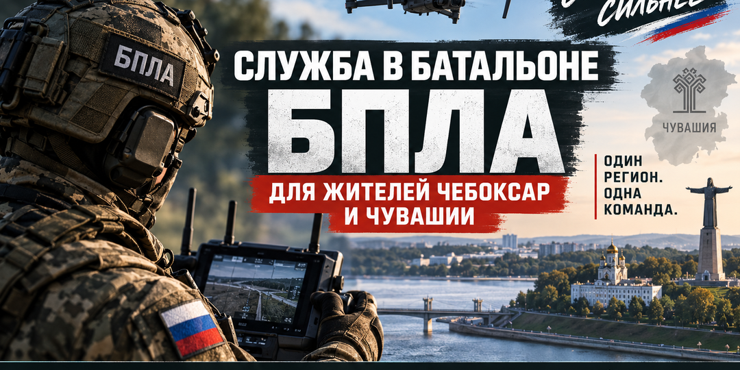 Служба в батальоне БПЛА для жителей Чебоксар и Чувашии: набор, обучение и служба с земляками