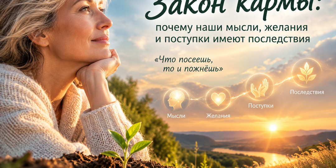 Закон кармы: почему наши мысли, желания и поступки имеют последствия
