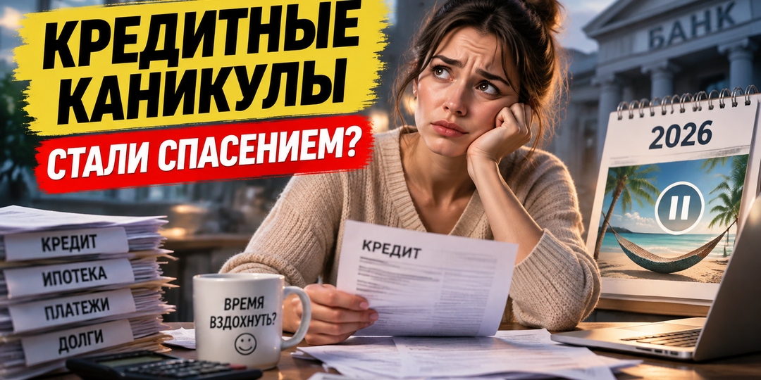 Кредитные каникулы 2026: почему россияне массово начали просить отсрочку по кредитам
