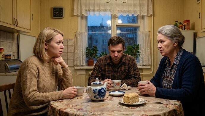 Твоя добрачная двушка пустует, я отдала ключи младшему сыну с невестой, — огорошила свекровь за воскресным чаем