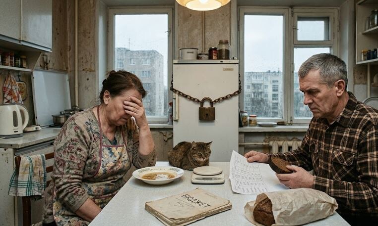 Муж запер холодильник на замок и выдавал мне еду по расписанию, посчитав, что я трачу слишком много