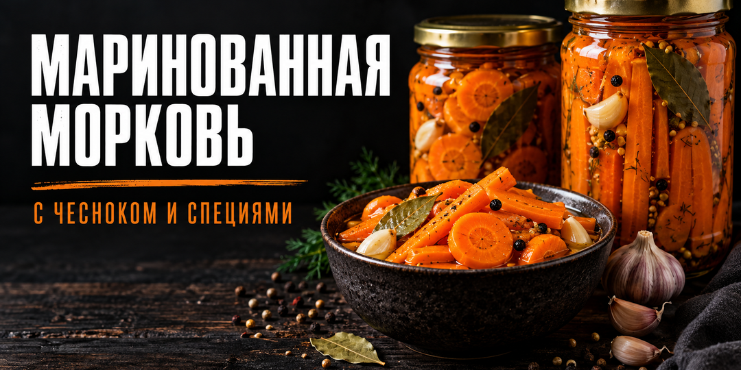 Морковь нового урожая — мариную с чесноком и специями вместо обычных салатов