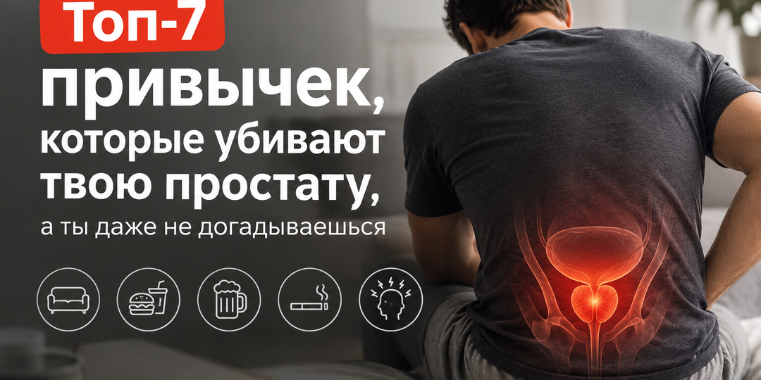 Топ-7 привычек, которые убивают твою простату, а ты даже не догадываешься