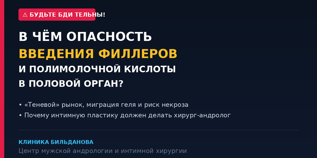 Будьте бдительны! В чём опасность введения филлеров и полимолочной кислоты в половой орган?