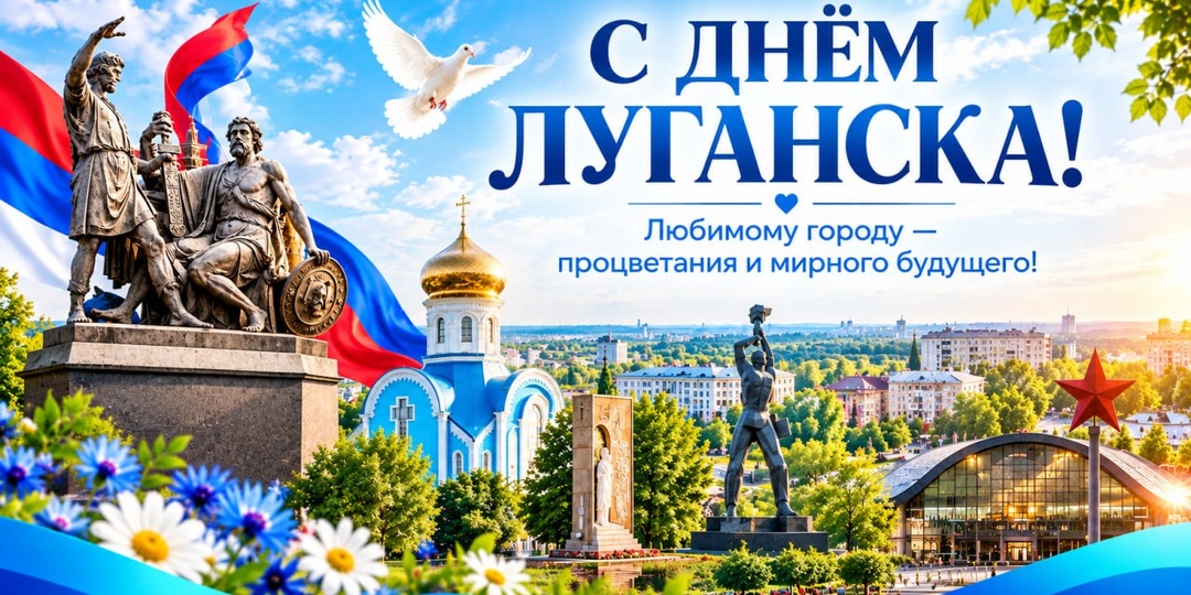 🥳 Сегодня Луганск отмечает День города