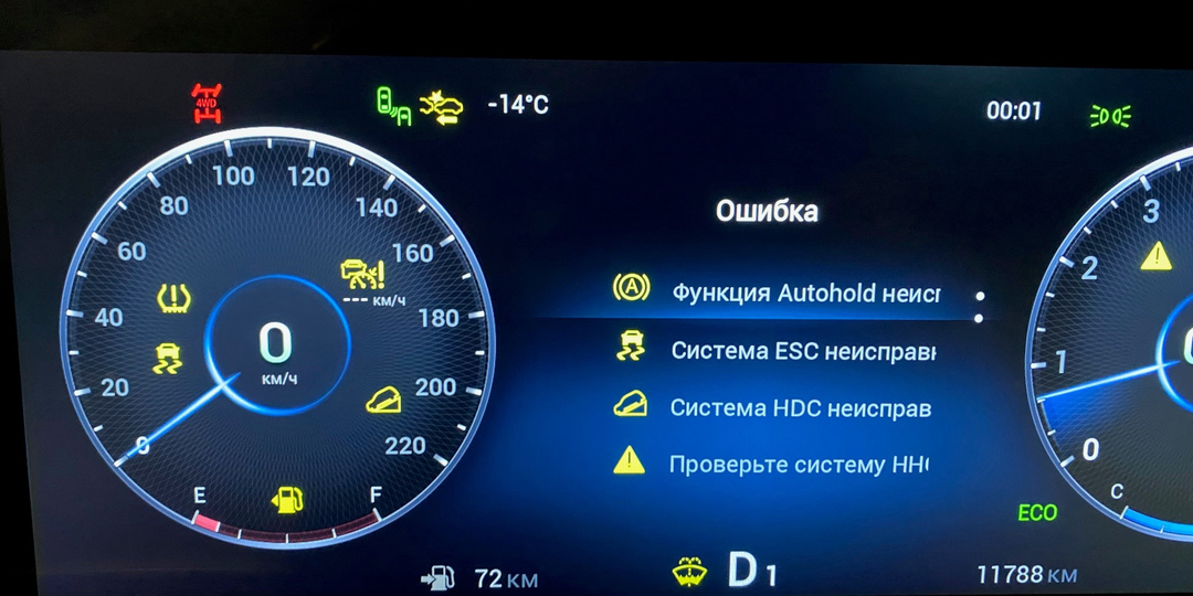 «Гирлянда» ошибок ABS и ESP в первую осеннюю сырость на Haval и Chery.