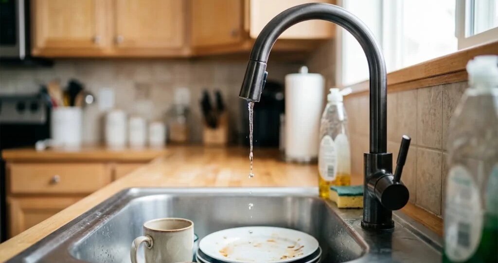 Слабый напор воды на кухне: причины, диагностика и как увеличить давление без сантехника