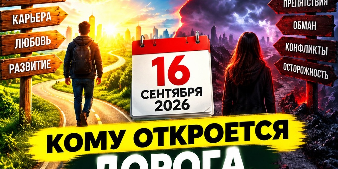 16 сентября 2026 года: кому откроется дорога, а кому дата принесёт предупреждение