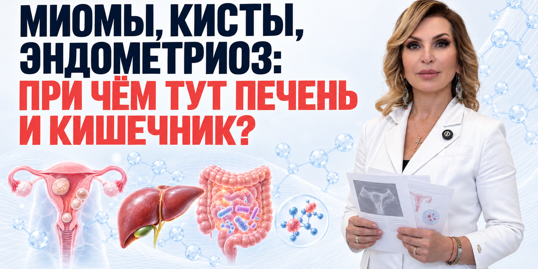 Миомы, кисты, эндометриоз: причём тут печень и кишечник