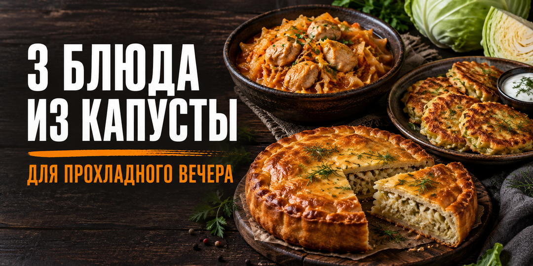Капусту в сентябре покупаю чаще — 3 блюда для прохладного вечера