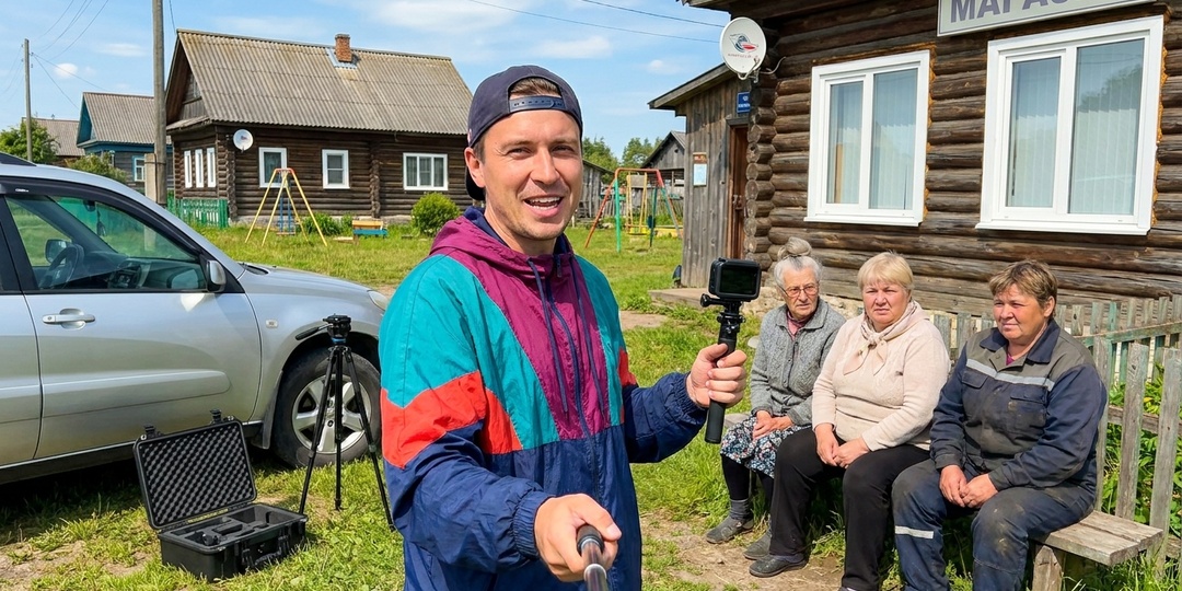 Столичный блогер приехал снимать «глухую деревню» — бабки перехитрили и сняли фильм про него самого