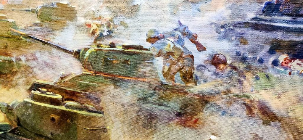 Фрагмент диарамы «Танковое сражение под Прохоровкой 12 июля 1943 г.»