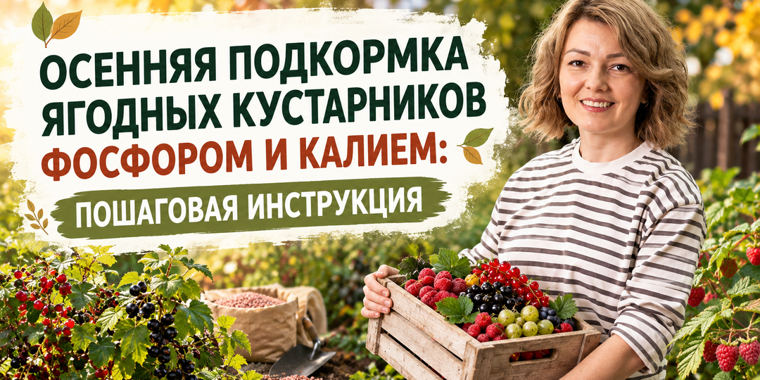 Осенняя подкормка ягодных кустарников фосфором и калием: пошаговая инструкция