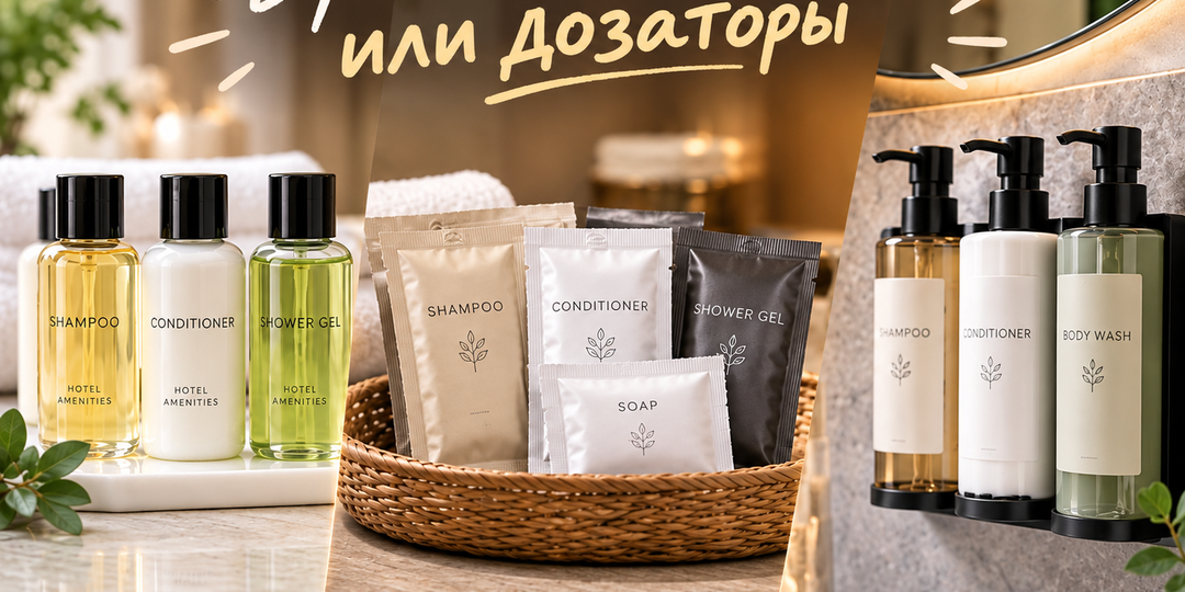 Бутылочки, пакетики или дозаторы: что лучше для отеля и для гостя