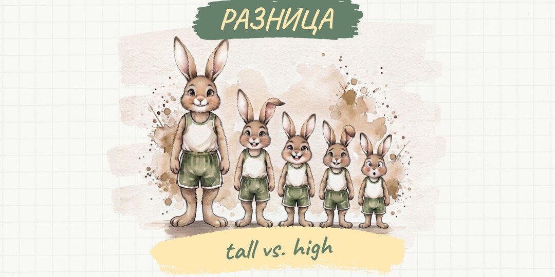 Почему гора — high, а человек — tall в английском языке