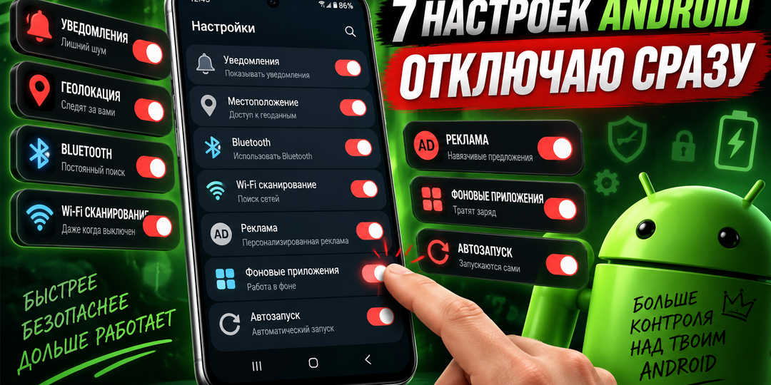 Купил новый Android? Вот 7 настроек, которые я отключаю сразу