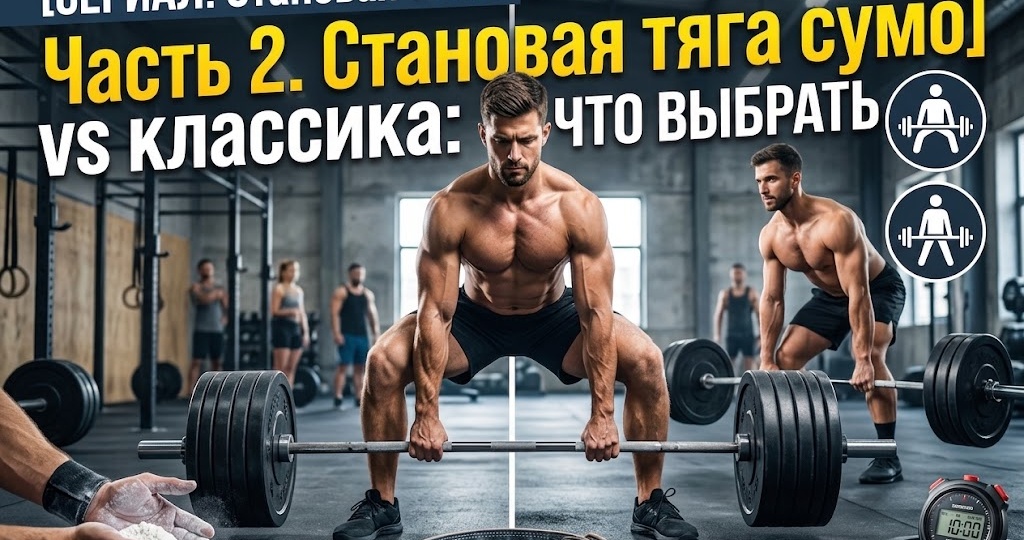 [СЕРИАЛ: Становая тяга] Часть 2. Становая тяга сумо vs классика: что выбрать