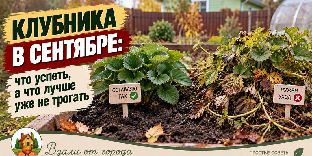 Клубника в сентябре: что успеть сделать до холодов, а что уже лучше не трогать