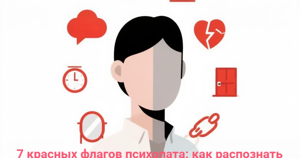 🚩 7 красных флагов психопата: как распознать