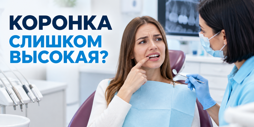 "Уже 4 дня как поставила коронку, но не могу избавиться от чувства, что она выше остальных зубов". Разбираемся, что делать в таком случае