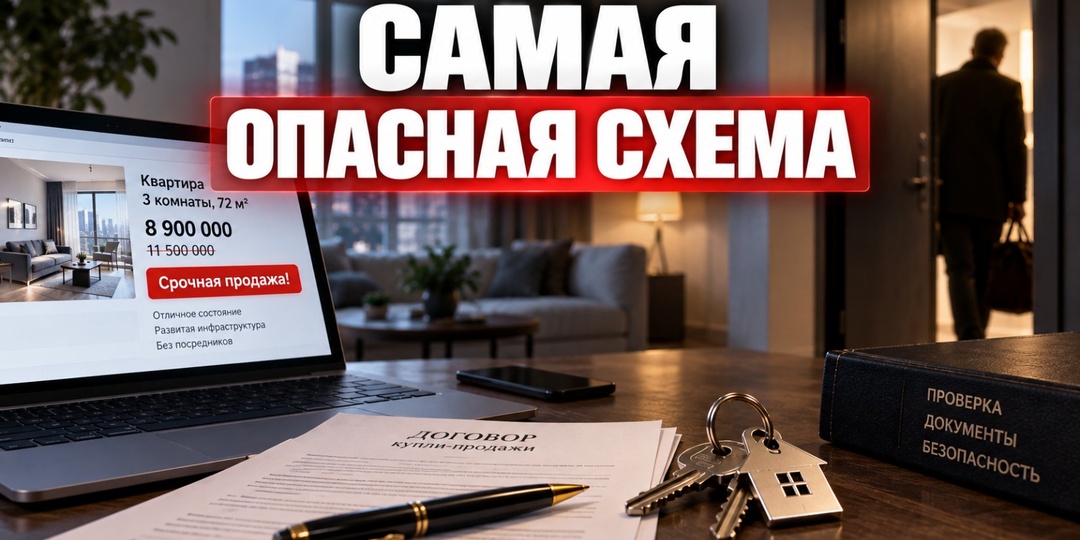Самая опасная схема продажи квартир: покупатель остаётся без всего … без жилья и без денег.