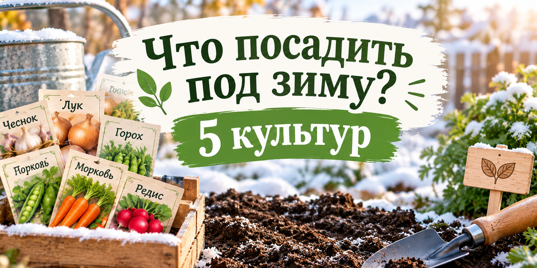 🌱 Что посадить под зиму: 5 культур, которые не боятся морозов