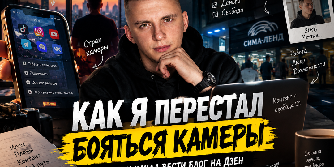 Я 10 лет хотел стать блогером. Почему начал только сейчас — и зачем мне вообще Дзен?