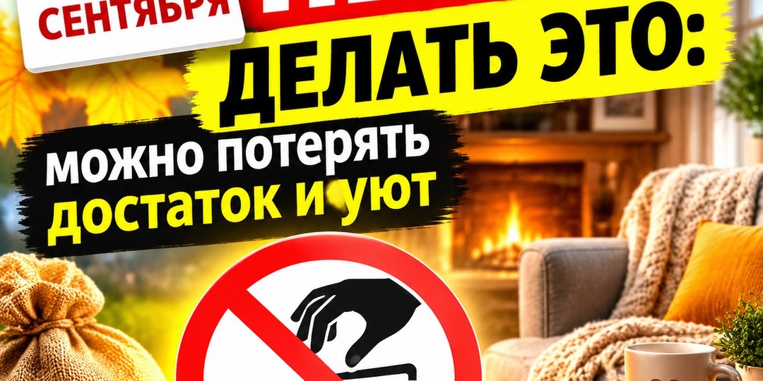 16 СЕНТЯБРЯ НЕЛЬЗЯ ДЕЛАТЬ ЭТО: можно потерять достаток и уют