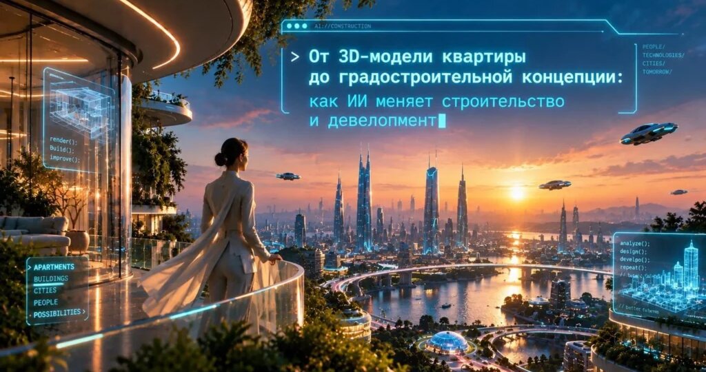 От 3D-модели квартиры до градостроительной концепции: как ИИ меняет строительство и девелопмент