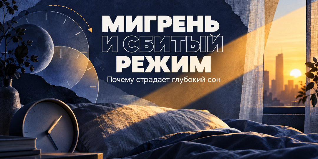 Мигрень и сбитый режим: почему страдает глубокий сон