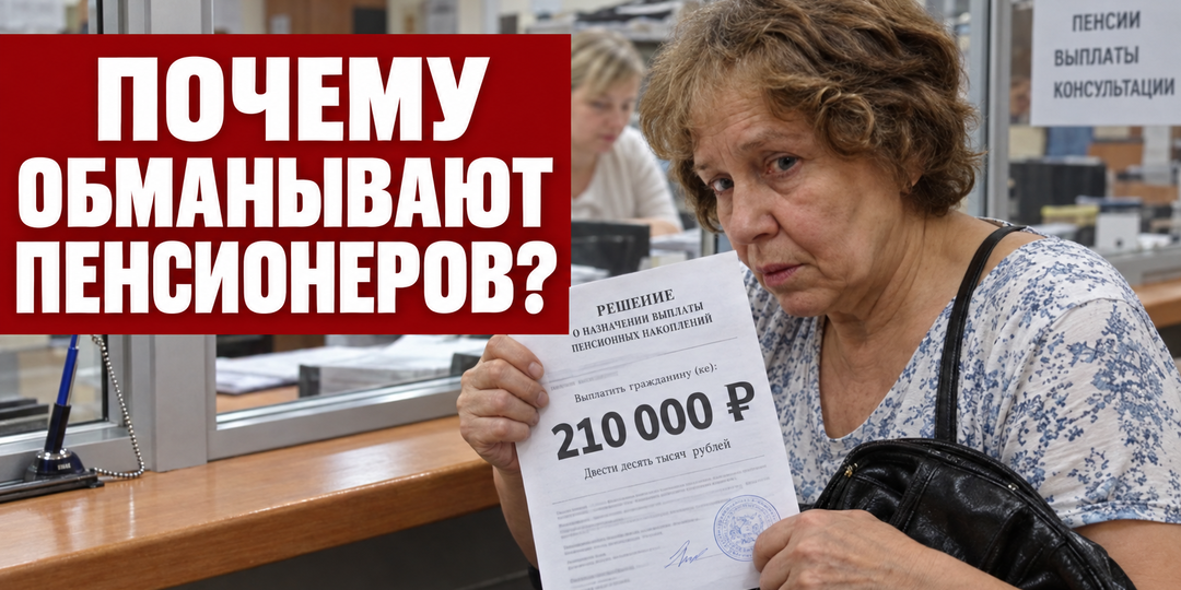 ЕЖЕДНЕВНЫЙ ОБМАН ПЕНСИОНЕРОВ