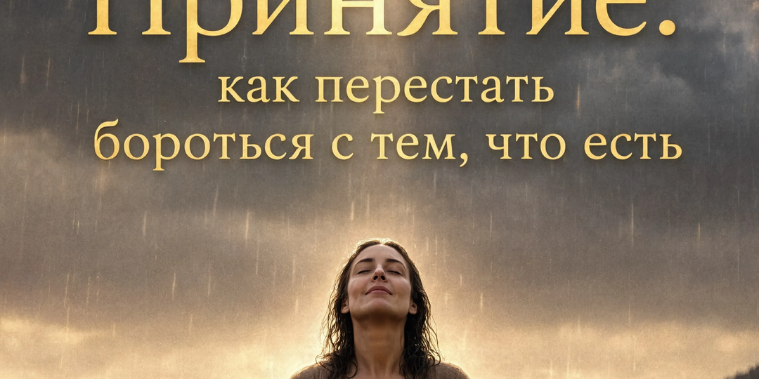 Принятие: как перестать бороться с тем, что есть