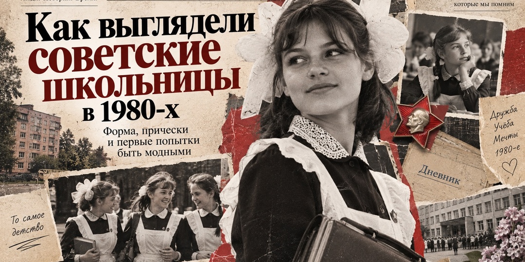 Как выглядели советские школьницы в 1980-х: форма, прически и школьная мода на старых фотографиях