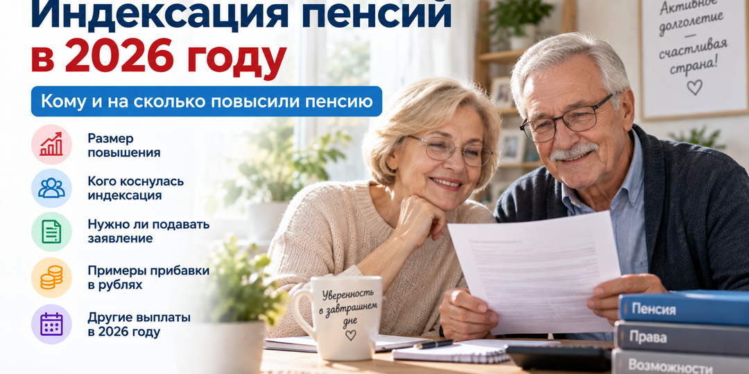Индексация пенсий в 2026 году: кому и на сколько повысили пенсию