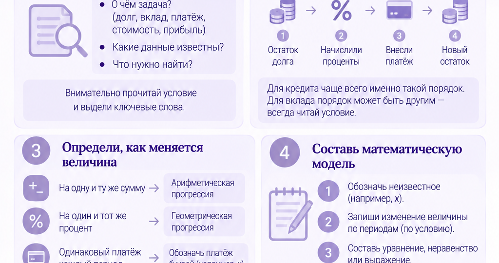 Экономические задачи ЕГЭ №13: 8 типов, которые важно научиться различать